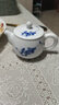 長(zhǎng)物居茶壺功夫茶具陶瓷泡茶壺手抓壺景德鎮(zhèn)青花瓷小茶壺陶瓷泡茶器家用茶水壺泡茶茶杯茶具壺沖茶沏茶 櫻桃 曬單實(shí)拍圖