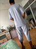 浪古冰絲t恤男衣服夏季男短袖寬松休閑運(yùn)動短褲潮流青年學(xué)生夏裝男裝 淺灰色 XL 曬單實(shí)拍圖