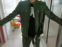 twetybird翠迪鳥(niǎo)春秋機車(chē)服真皮皮衣男頭層牛皮騎行皮夾克男士摩托車(chē)外套男 黑色（精選頭層牛皮） XL（145斤-155斤） 曬單實(shí)拍圖