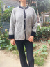 俞兆林媽媽春裝新款國風(fēng)開衫外套中老年人女秋冬針織兩件套裝過年本命年 灰綠 兩件+黑色加絨長褲 2XL (建議125-135斤) 曬單實(shí)拍圖