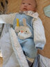 小羊嘟嘟嬰兒連體衣服秋冬全棉三層保暖服無(wú)骨寶寶爬服哈衣兒童加厚暖氣服 保暖兔子款藍色 73cm 4-8個(gè)月 曬單實(shí)拍圖