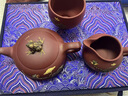 茗茶藝壺 宜興紫砂壺名家純手工泡茶壺茶具套裝原礦朱泥荷塘月色 一壺四杯+公道杯+主人杯+茶漏 曬單實拍圖