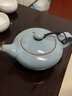 三勤堂禪心汝窯茶壺陶瓷功夫茶具泡茶器原礦釉開片可養(yǎng)家用大容量 天青色 曬單實拍圖