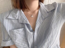 歐芙麗三生有幸銀杏葉999足銀項鏈女輕奢小眾吊墜時尚飾品2022年新款生日七夕情人節(jié)禮物送女友 三生有幸項鏈（精美禮盒） 曬單實拍圖