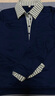 皮爾卡丹（pierre cardin）23年新款假兩件襯衫女秋冬新款高端時(shí)尚長(zhǎng)袖襯衣小衫中年裝遮肚子 黑色 2XL 建議140-150斤 曬單實(shí)拍圖