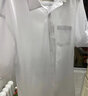 大碼彈力白色短袖襯衫男加肥加大寬松肥佬胖子商務(wù)免燙防皺白襯衣 彈力白色 /(口袋) 11XL /52(280-300斤)（特體大碼） 曬單實(shí)拍圖
