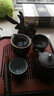 黑檀實木茶道六君子套裝紫砂茶寵功夫茶具配件零配茶藝組合盤擺件茶夾筆刷 紫砂(財神)六君子_雞翅木+黑檀筆 曬單實拍圖