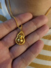 老廟黃金吊墜古法旋轉葫蘆如意福祿掛墜送老婆媽媽母親節禮物生日禮物 約8.59g 曬單實(shí)拍圖