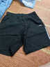 安踏短褲男五分褲男裝戶(hù)外休閑健身短褲男輕薄透氣舒適百搭褲子男 黑色梭織短褲-條紋款 S /165 曬單實(shí)拍圖