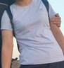 特步（XTEP）女裝短袖T恤衫夏季潮流透氣薄健身運動(dòng)瑜伽衣服女跑步寬松大碼 輕紗紫-0266-速干 L 曬單實(shí)拍圖