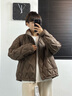 波司登（BOSIDENG）2025新款輕薄羽絨服女短款立領(lǐng)90絨寬松休閑保暖外套B250135304 砂礫棕|7B51 S 160/84A 體重約100-110斤 曬單實(shí)拍圖