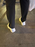 夾丸貓氣墊減震實(shí)戰(zhàn)籃球鞋男女高幫回彈耐磨有聲音中小學(xué)生全掌氣墊 白金【氣墊款】 42 曬單實(shí)拍圖