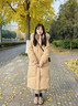 林羽森棉服女冬中長款過膝棉襖新款冬季加厚韓版寬松大毛領(lǐng)棉衣冬裝外套 卡其黃 M 推薦105-120斤 曬單實(shí)拍圖
