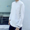 花花公子（PLAYBOY）長袖t恤男春秋季新款韓版衛(wèi)衣男潮流百搭上衣男中高領打底衫男裝 8062白色 M 曬單實拍圖