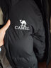 駱駝（CAMEL）【朱雀】戶(hù)外羽絨服2023冬季新款男女中長(cháng)款鴨絨高領(lǐng)加厚款 A13CAPN114A，幻影黑/墨灰，男 M 曬單實(shí)拍圖