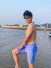 速安視SWANS泳褲男士專業(yè)防曬五分速干短褲游泳褲男潛水游泳裝備紫色L 曬單實(shí)拍圖
