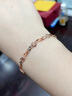 法蔻（farcoko）18k彩金四葉草手鏈女玫瑰金手飾輕奢生日七夕情人節(jié)禮物送女友 玫瑰金 曬單實拍圖