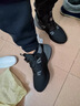 LOUISPRO男鞋輕奢科技旋轉紐扣休閑鞋子男時(shí)尚潮流運動(dòng)鞋軟底增高籃球鞋男 黑色 40 標準運動(dòng)鞋碼 曬單實(shí)拍圖