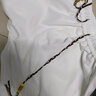 魄克美式短褲男夏季新款設計感小眾刺繡潮牌寬松大碼運動(dòng)休閑五分褲子 TY874白色 XL(120-140斤) 曬單實(shí)拍圖