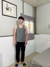Victor Keith男士莫代無(wú)痕背心男無(wú)袖運(yùn)動(dòng)健身內(nèi)衣高彈透氣休閑打底汗衫隨心裁 1黑1白1灰（其他訂單留言） XL（130斤左右） 曬單實(shí)拍圖