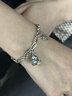 銀星銀樓招財貓手鏈S925銀復古百搭潮流銀首飾女小眾閨蜜情人節禮物送女友 招財貓銀手鏈【約9g】 曬單實(shí)拍圖