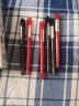 爱好中性笔直液式走珠笔0.5mm中性笔黑色签字笔巨能写大容量碳素笔办公笔 X50 | 3支黑色+3支红色（全针管) 实拍图