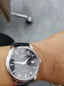 羅賓尼【品質(zhì)嚴選】品牌手表男士全自動(dòng)機械表防水超薄腕表商務(wù)休閑名牌 銀殼黑面黑皮 曬單實(shí)拍圖