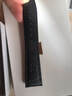 蒙歐（OTMENG）適用萬(wàn)國表帶真皮男士IWC手表帶葡萄牙7皮表帶葡計飛行員皮帶表鏈 黑色【銀色針扣】 22mm 曬單實(shí)拍圖