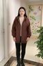 皮爾卡丹（pierre cardin）女士中長(cháng)款棉服棉衣加厚冬季2025年新款大碼媽ma二棉外套秋冬 咖啡色 L (-120斤) 曬單實(shí)拍圖