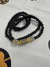 戚小米手鏈男潮韓版佛珠情侶男士手鏈男仿黑曜石個(gè)性手串潮男手腕男生 曬單實(shí)拍圖