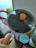 寶寶輔食鍋嬰兒小奶鍋兒童麥飯石鍋具煎煮一體鍋套裝多功能煮粥不粘鍋 20cm白色煎鍋有蓋 曬單實(shí)拍圖