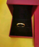 中國黃金（CHINA GOLD）足金999古法婚慶光圈情侶對戒黃金戒指送女友老婆七夕情人節(jié)禮物 5G光面戒 約2.5g 12# 曬單實拍圖