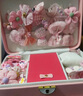 久愛(ài)久兒童發(fā)飾禮盒女孩頭飾發(fā)夾頭繩發(fā)卡高端首飾盒套裝生日禮物 粉色常規46件雙層禮盒+禮袋 均碼 曬單實(shí)拍圖