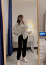 布力潘300斤胖妹加肥加大碼女裝200斤胖mm運動(dòng)褲特大號寬松顯瘦束腳衛褲 黑色 常規 3XL_建議161-200斤 曬單實(shí)拍圖