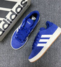 adidas「面包鞋」GRAND COURT BASE 00s休閑低幫板鞋男女阿迪達(dá)斯   半熒光藍(lán)/白色/樹脂黃   44.5 曬單實(shí)拍圖