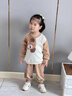 優(yōu)奇寶寶套裝2025年春季新款分體超萌嬰幼兒春秋外出服男小童衛衣褲子 小熊 100cm 曬單實(shí)拍圖