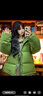 GARNUO綠色短款羽絨服女2025年新款冬季韓版白鴨絨小個(gè)子加厚面包服外套 綠色 S【80-100斤】 曬單實(shí)拍圖