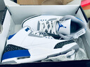 耐克（NIKE）【嚴選好物】bebe8 Air Jordan 3  AJ3 爆裂紋男女休閑運動籃球鞋 【小閃電藍】CT8532-145 40.5 曬單實拍圖