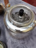 容山堂玻璃煮茶壺燒水壺電陶爐圍爐煮茶套裝養生壺煮茶器功夫茶具泡茶壺 竹把茶壺海水江崖+小圓玄黑色 1L 曬單實(shí)拍圖