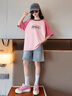 G.DUCKKIDS童裝女童夏裝套裝兒童衣服中大童短袖T恤短褲兩件套6-9女孩休閑裝 牛仔中褲【單件】 160 尺碼13~14歲【150-160cm】cm 曬單實(shí)拍圖
