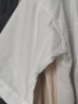欧贝汐衬衫女中袖衬衣2024夏秋季新款宽松上衣休闲女士半袖小衫 白色 L 【建议115-130斤】 实拍图