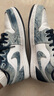 NIKE耐克Air Jordan 1 Low AJ1水洗丹寧牛仔藍(lán)男子低幫板鞋 CZ8455-100 40.5 曬單實(shí)拍圖