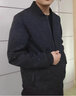 OEHE夾克男士立領(lǐng)2025春秋季新款上衣長袖修身潮流男裝休閑外套男 黑色 XL 曬單實拍圖