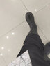 柯盾（KEDUN）高筒馬丁靴男英倫長(zhǎng)筒男靴子冬季加絨保暖真皮皮靴高幫厚底機(jī)車靴 黑色四季單鞋（內(nèi)增高6cm） 42 曬單實(shí)拍圖