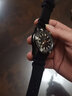 靚美萊適配seiko精工5號SRP601J1 SRP599J1 SRP605J2水鬼樹(shù)脂硅膠手表帶 黑色 銀色針扣 22mm 曬單實(shí)拍圖