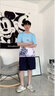 阿尼三青少年冰絲t恤男夏季短袖2025新款男夏裝初中高中學(xué)生大童運(yùn)動(dòng)裝 01款藍(lán)色 M 【80-105斤】 曬單實(shí)拍圖