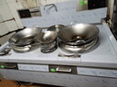 京贊 雙頭飯堂大型電炒鍋商用電磁爐大功率15kw凹面電磁灶酒店廚房設備食堂灶臺電炒爐 單炒單尾 曬單實(shí)拍圖