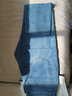 牧西登 九分牛仔褲男修身直筒春夏款休閑褲男褲韓版潮牌褲子男生9分褲 藍色 36 碼（腰圍2尺9） 曬單實(shí)拍圖