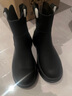 Bata時(shí)裝靴女冬季新款厚底百搭通勤小耳朵短靴AQL44DD4 黑色 36 曬單實(shí)拍圖