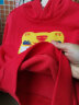 巴拉巴拉儿童卫衣男童宝宝童装加绒保暖萌趣女童上衣新年亲子装 中国红60611 90cm 实拍图